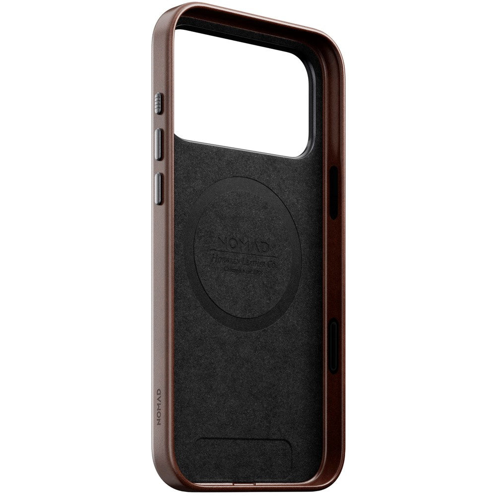 Nomad iPhone 17 Pro Max Traditional Horween Leather Case - MagSafe Kompatibel - Rustic Brown