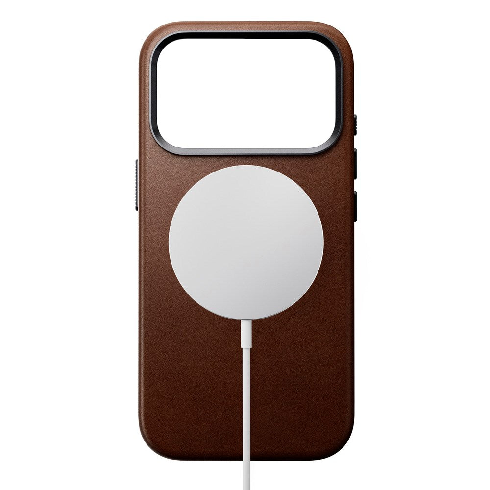 Nomad iPhone 17 Pro Traditional Leather Case - MagSafe Kompatibel - Brown