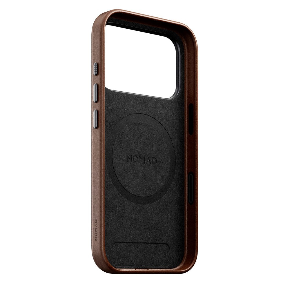 Nomad iPhone 17 Pro Traditional Leather Case - MagSafe Kompatibel - Brown
