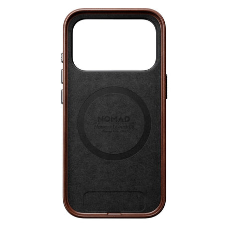 Nomad iPhone 17 Pro Traditional Horween Leather Case - MagSafe Kompatibel - Rustic Brown