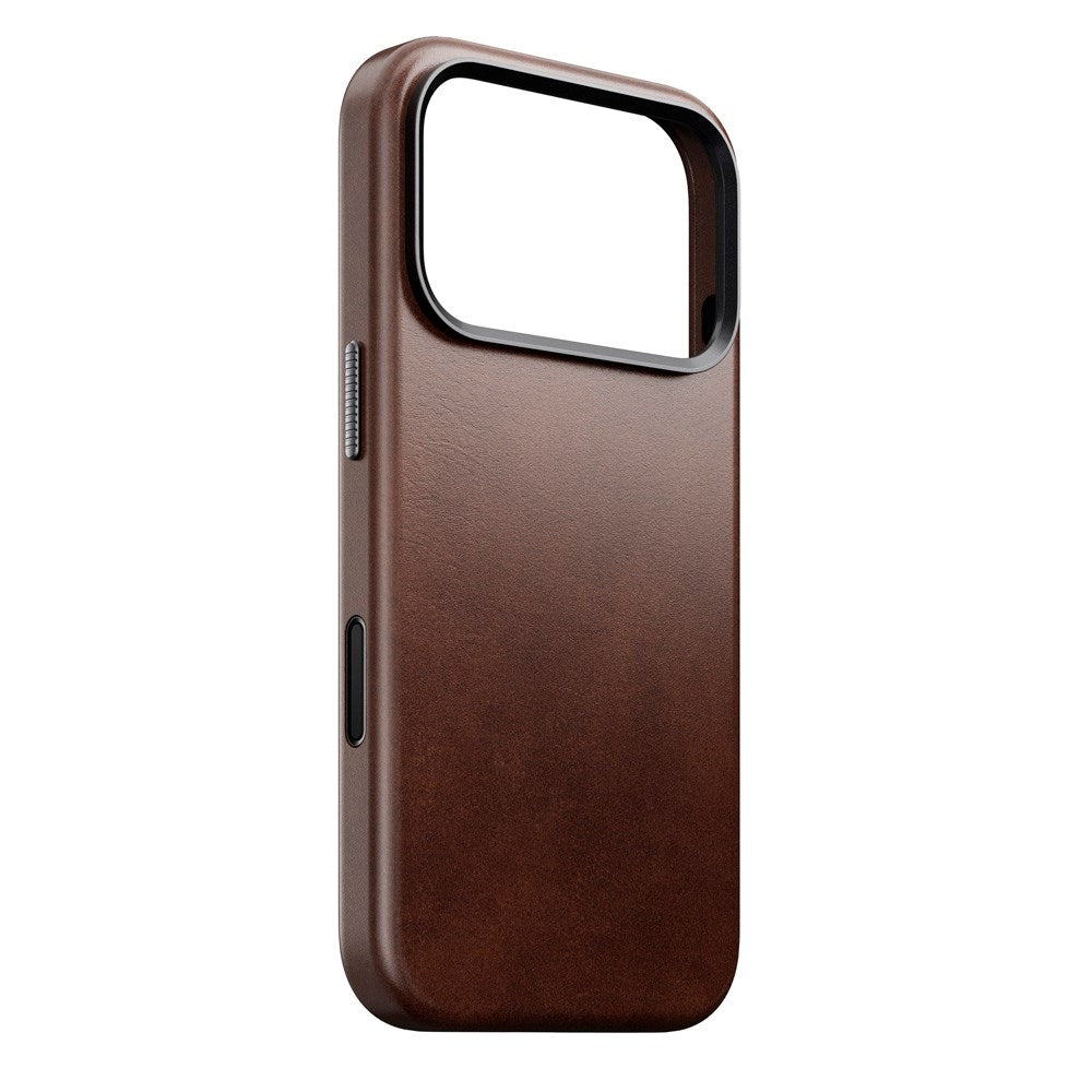 Nomad iPhone 17 Pro Traditional Horween Leather Case - MagSafe Kompatibel - Rustic Brown