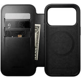 Nomad iPhone 17 Pro Modern Horween Leather Folio Case - MagSafe Kompatibel - Black