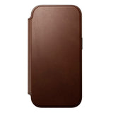 Nomad iPhone 17 Pro Modern Leather Folio Case - MagSafe Kompatibel - Brown
