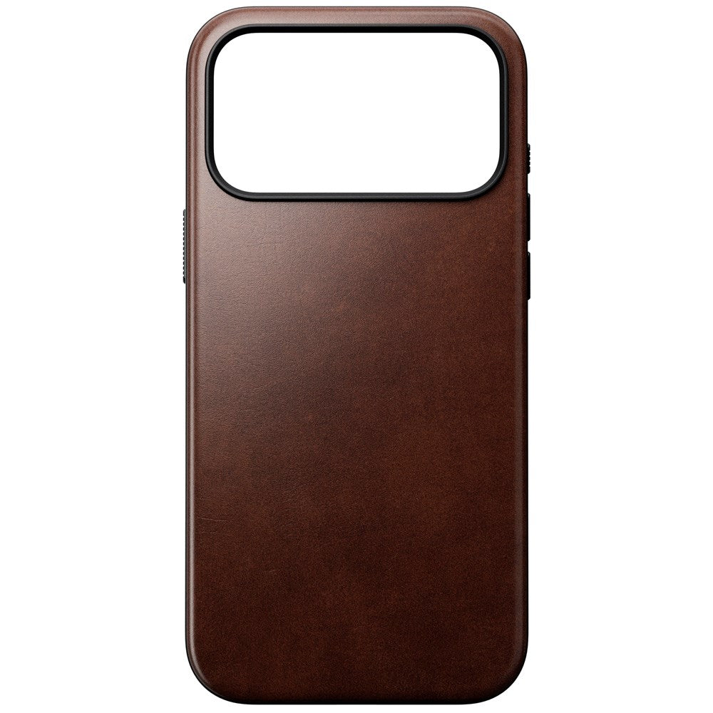 Nomad iPhone 17 Pro Max Modern Horween Leather Case - MagSafe Kompatibel - Rustic Brown