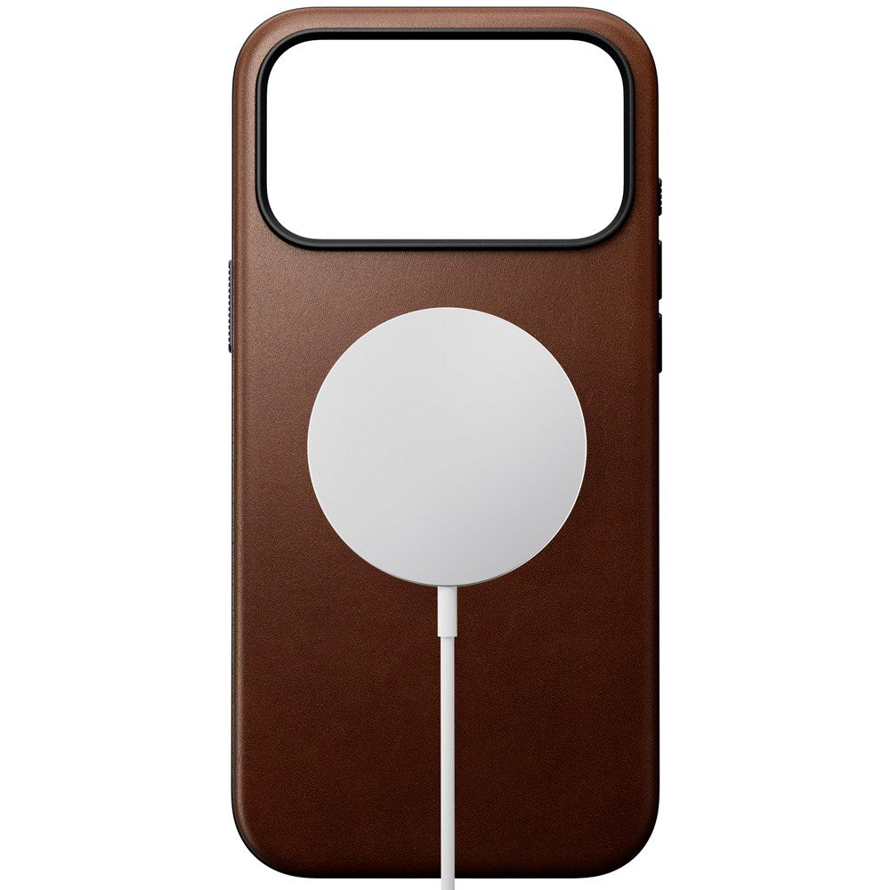 Nomad iPhone 17 Pro Max Modern Leather Case - MagSafe Kompatibel - Brown