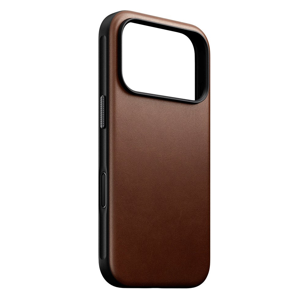 Nomad iPhone 17 Pro Modern Leather Case - MagSafe Kompatibel - Brown