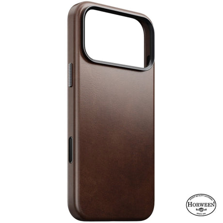 iPhone 18 Pro Max / 17 Pro Max Nomad Traditional Horween Leather Case - MagSafe Kompatibel - Rustic Brown