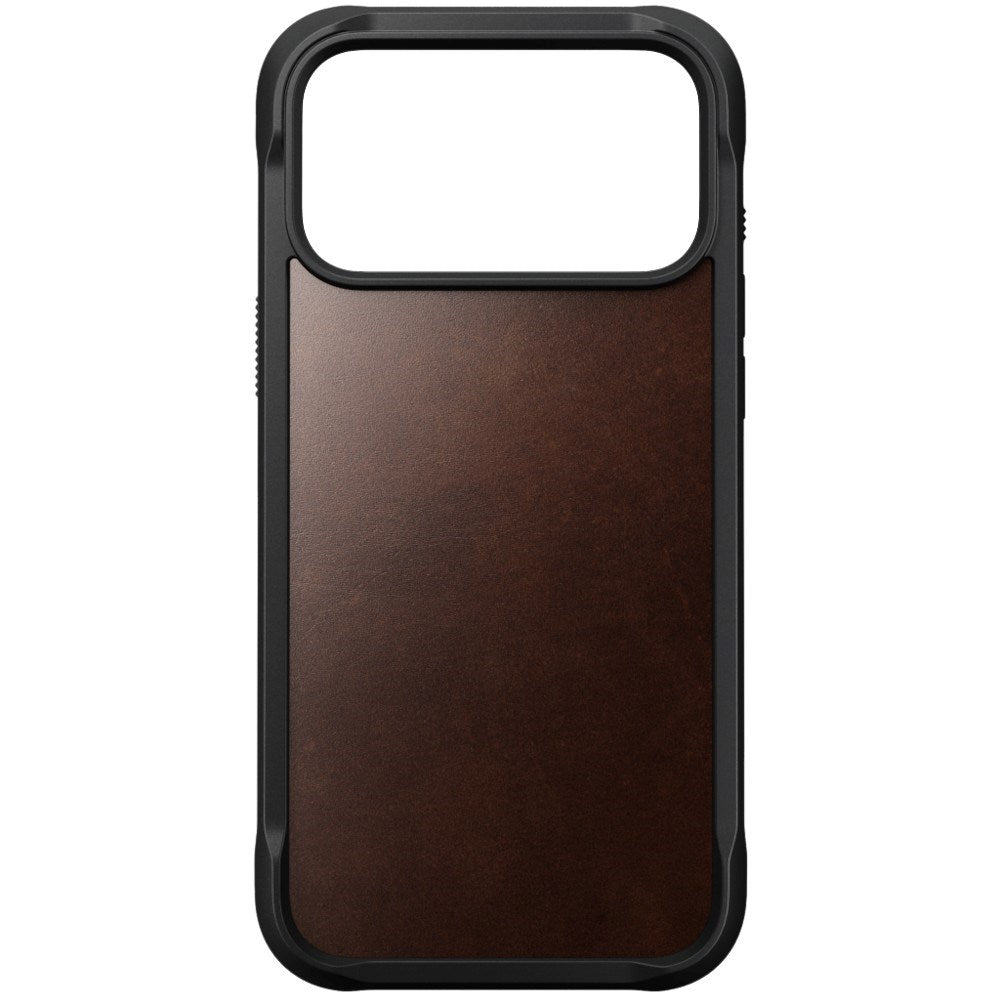 iPhone 18 Pro Max Nomad Rugged Horween Leather Case - MagSafe Kompatibel - Rustic Brown