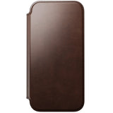 iPhone 18 Pro Max Nomad Modern Horween Leather Folio Case - MagSafe Kompatibel - Rustic Brown