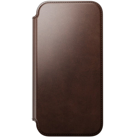 iPhone 18 Pro Max Nomad Modern Horween Leather Folio Case - MagSafe Kompatibel - Rustic Brown