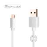 Fixed USB-A til Lightning Kabel 1m - Hvit