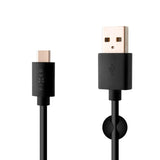 Fixed USB-A til USB-C Kabel 2m - Svart