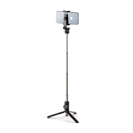 Fixed Snap 2-i-1 Stativ / Selfiestang for Smarttelefon & Actionkamera med Bluetooth-Utløserknapp – Svart