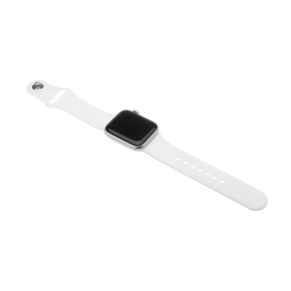 Fixed Apple Watch (42/44/SE/45/46/49mm) Silikonremsett - Hvit