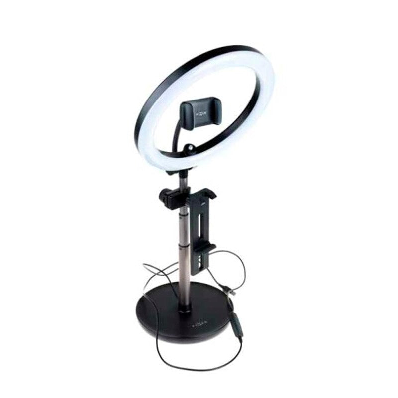 Fixed Universal LED Ring Light Holder - Svart
