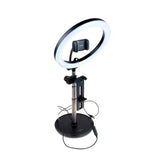 Fixed Universal LED Ring Light Holder - Svart