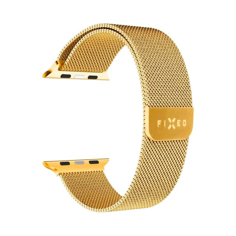 Apple Watch (38 / 40 / SE / 41 / 42mm) Fixed Mesh Metall Rem - Gull