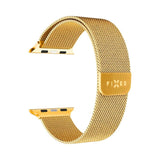 Apple Watch (38 / 40 / SE / 41 / 42mm) Fixed Mesh Metall Rem - Gull