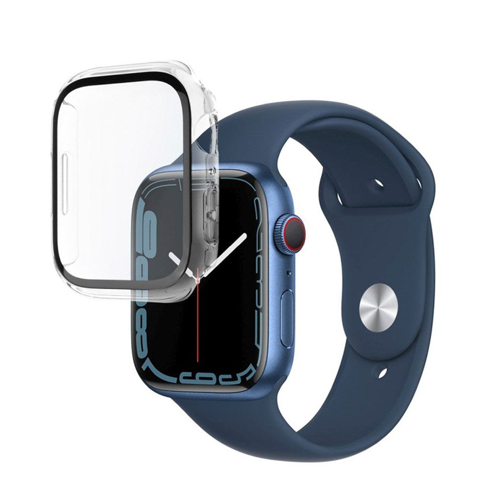 Fixed Apple Watch 9 / 8 / 7 (45mm) Pure Deksel m. Skjermbeskyttelse - Gjennomsiktig