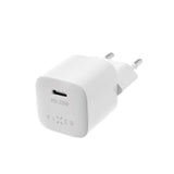 Fixed Mini Vegglader m. 1x USB-C / 1x USB-C Kabel 20W - 1m - Hvit