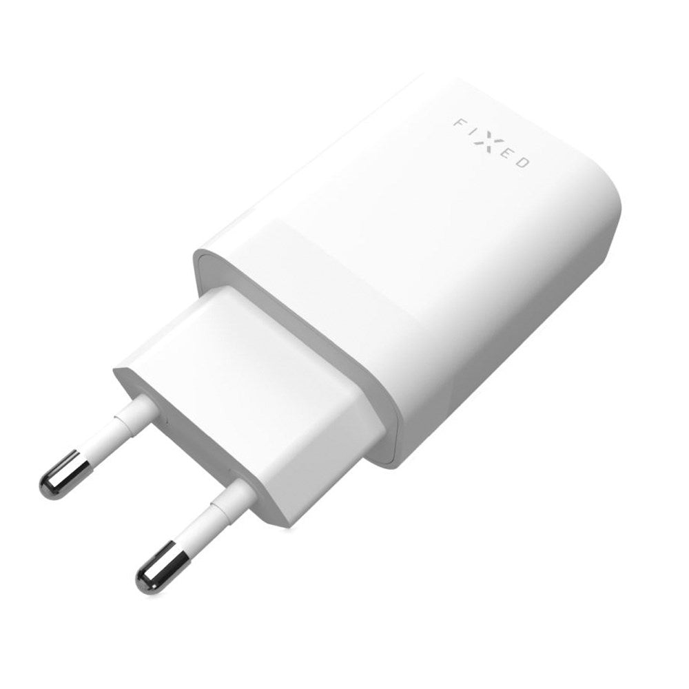 Fixed 35W PD 2x USB-C Fast Vegglader - Hvit