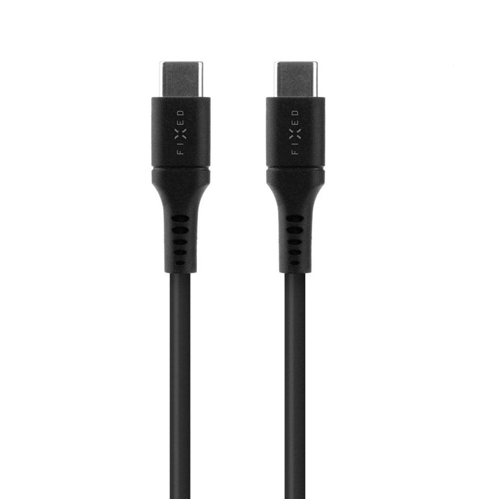 Fixed Liquid USB-C til USB-C-kabel 60W - 0.5m - Svart