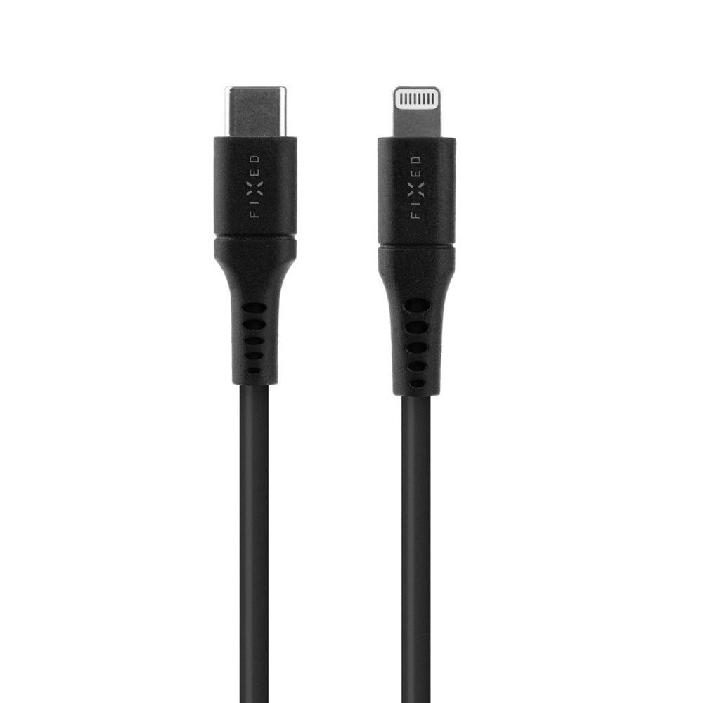 Fixed Liquid USB-C til Lightning-kabel 60W - 0.5m - Svart