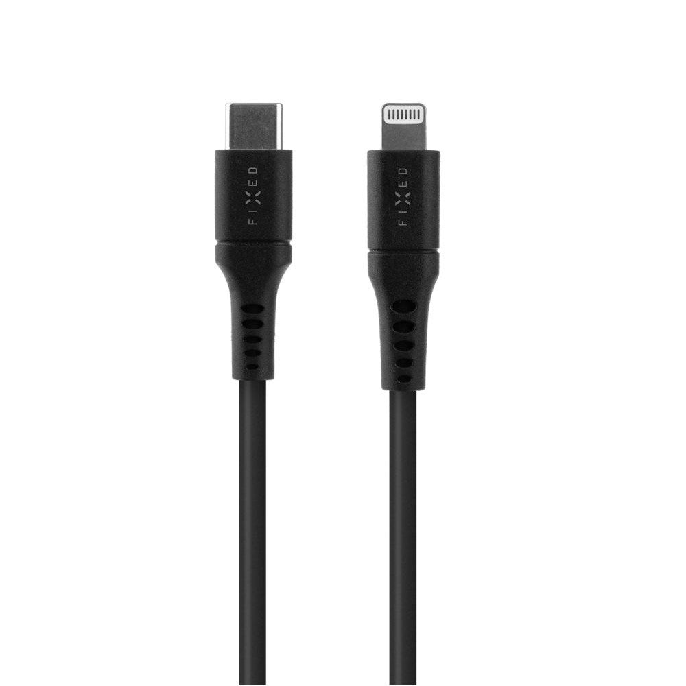 Fixed Liquid USB-C til Lightning-kabel 60W - 2m - Svart