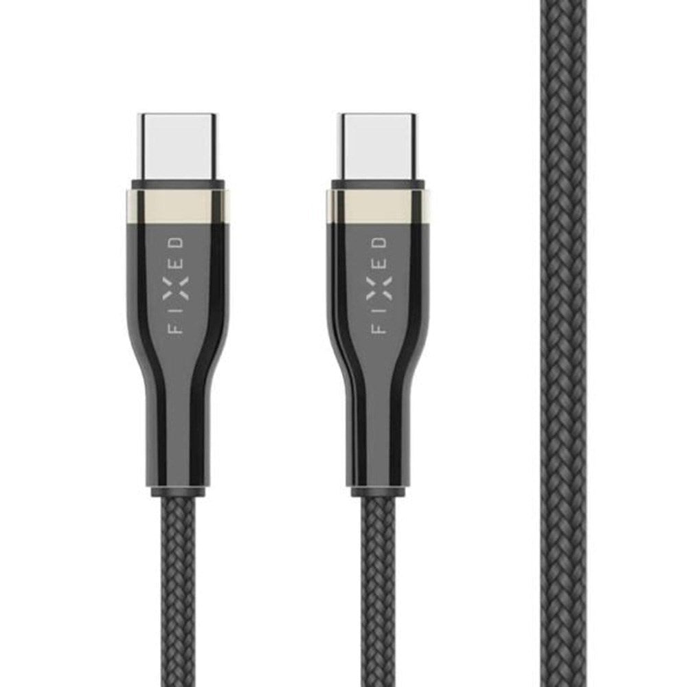 Fixed Metal USB-C til USB-C PD Kabel 100W - 50cm - Svart