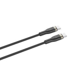 Fixed Metal USB-C til USB-C PD Kabel 100W - 1.2m - Svart