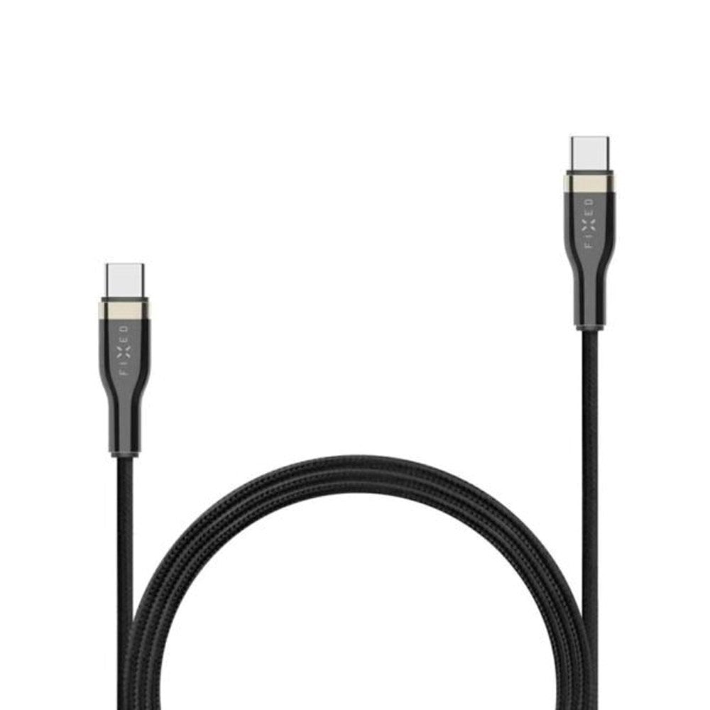 Fixed Metal USB-C til USB-C PD Kabel 100W - 2m - Svart