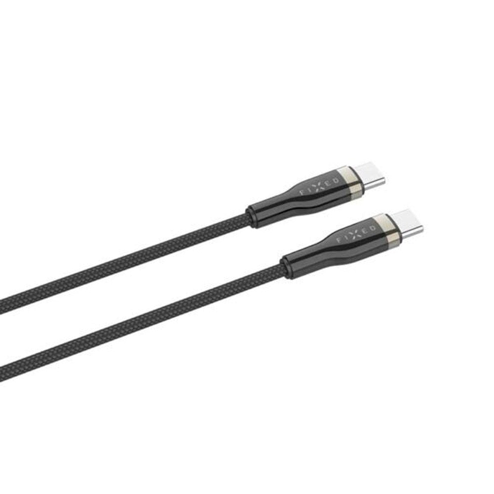 Fixed Metal USB-C til USB-C PD Kabel 100W - 2m - Svart