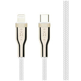 Fixed Metal USB-C til Lightning MFi PD Kabel 60W - 50cm - Svart