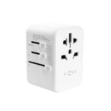 Fixed Universal Reise Adapter 65W EU / UK / USA / AUS - Hvit