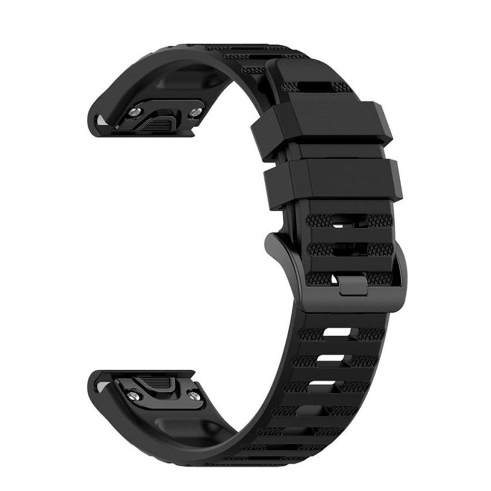 Fixed Universal Garmin 22mm Silikonstropp m. QuickFit - Svart