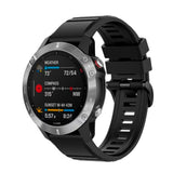 Fixed Universal Garmin 22mm Silikonstropp m. QuickFit - Svart