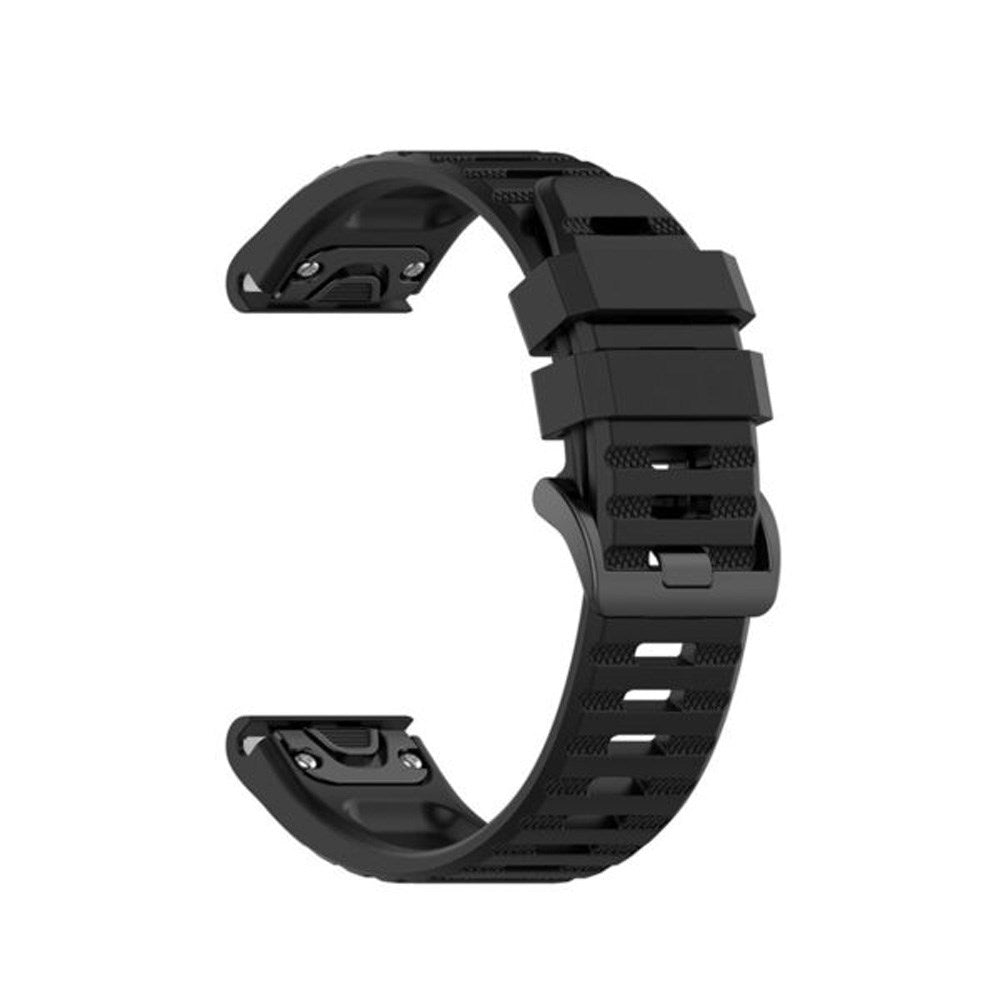 Fixed Universal Garmin 26mm Silikonstropp m. QuickFit - Svart