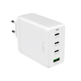 Fixed GaN 100W Vegglader m. 3x USB-C / 1x USB-A - Hvit