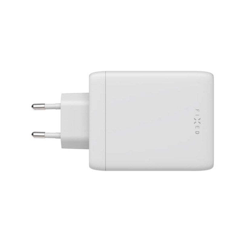 Fixed GaN 100W Vegglader m. 3x USB-C / 1x USB-A - Hvit
