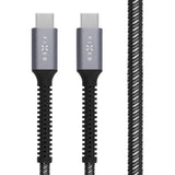 Fixed Armor USB-C til USB-C PD Kabel 240W med Forsterkede Ender - 2m - Grå