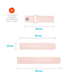 Fixed Universal Smartwatch Sporty Silikon Rem (20mm) - Rosa