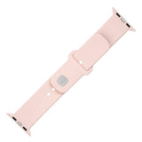 Fixed Apple Watch (42/44/SE/45/46/49mm) Sporty Silikonremsett - Rosa