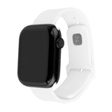 Fixed Apple Watch (42/44/SE/45/46/49mm) Sporty Silikonremsett - Hvit