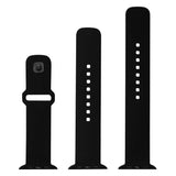 Fixed Apple Watch (38/40/SE/41/42mm) Sporty Silikonremsett - Svart