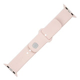 Fixed Apple Watch (38/40/SE/41/42mm) Sporty Silikonremsett - Rosa