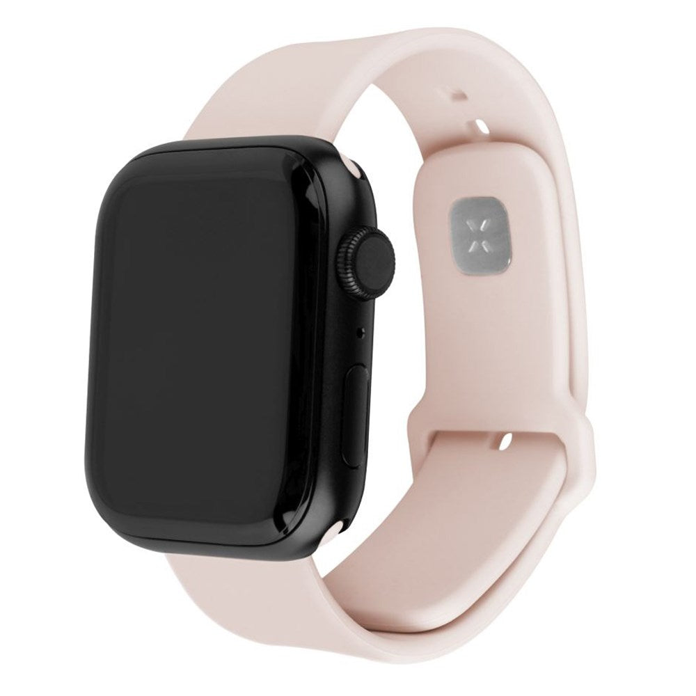 Fixed Apple Watch (38/40/SE/41/42mm) Sporty Silikonremsett - Rosa