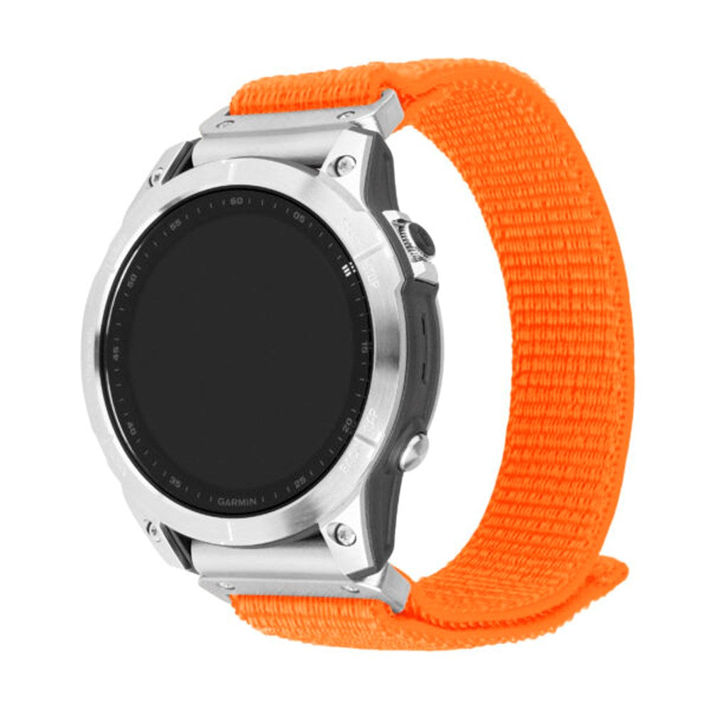 Universell Garmin Smartwatch (26 mm QuickFit) Fixed Nylonreim - Oransje