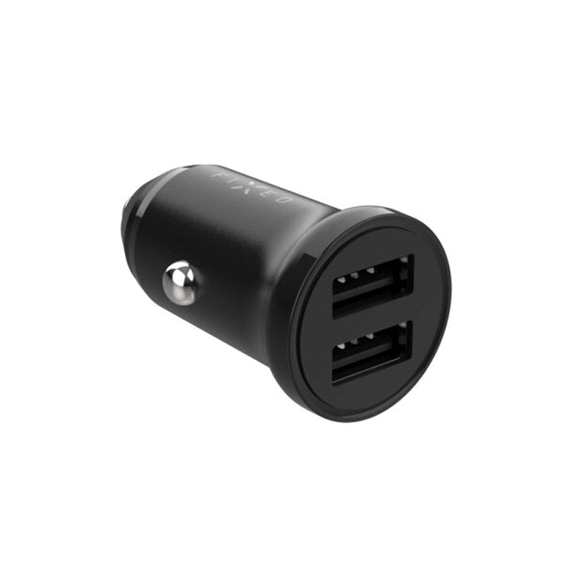 Fixed Mini Billader 2x USB-A 15W - Svart