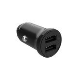 Fixed Mini Billader 2x USB-A / 1x Lightning Kabel 15W - 1m - Svart