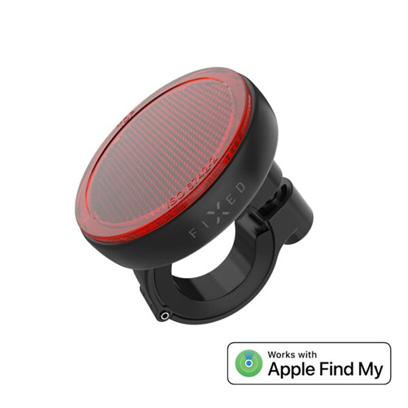 Fixed Tag Bike Tracker - Bluetooth GPS Tracker - Apple Find My Compatible - Svart / Rød